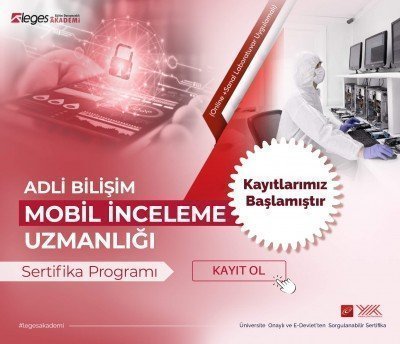 Adli Bilişim Mobil İnceleme Uzmanlığı Eğitimi - (Uygulamalı)